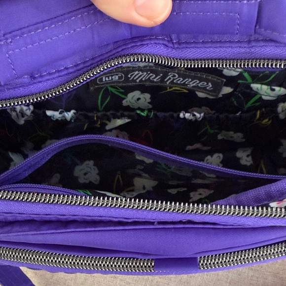 Lug Women's Bold Purple Quilted Crossbody Bag Mini Ranger - Picture 5 of 7